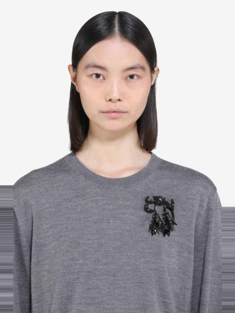 DOUBLE FLOWER BROOCH