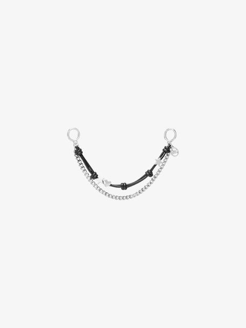 MICHAEL KORS Silver-Tone Charm and Chain Bag Charm