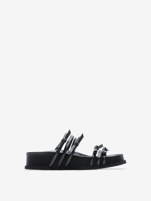 BOW LEATHER SANDALS