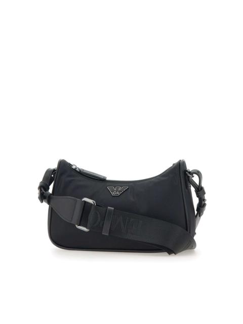 EMPORIO ARMANI logo-embossed messenger bag