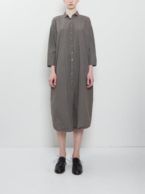 ALBUM DI FAMIGLIA Ultra Light Canvas Shirt Dress — Anthracite