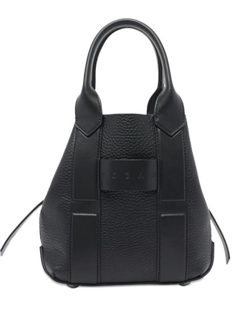 HOGAN The SMALL "SCRIPT SHOPPING" BAG by HOGAN is a luxurious shoulder bag designed for the modern individ