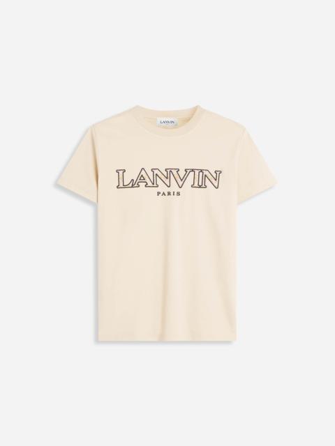 Lanvin CLASSIC CURB EMBROIDERED T-SHIRT