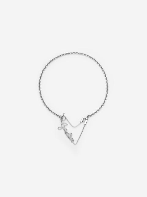 Jean Paul Gaultier THE HEART SAFETY PIN NECKLACE