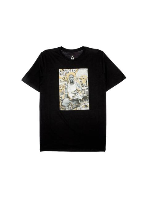 Jordan Nike Air Jordan Retro 1 Gold Top 3 Tee Black
