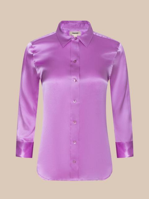 L'AGENCE Dani Silk Blouse