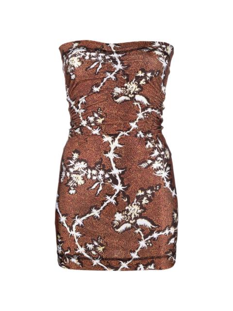 KNWLS Skinn floral-print mini dress