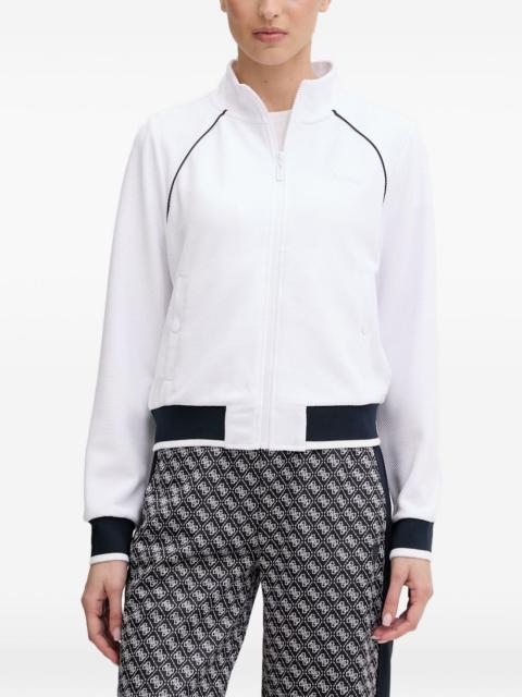 GUESS USA textured-finish full-zip sweatshirt