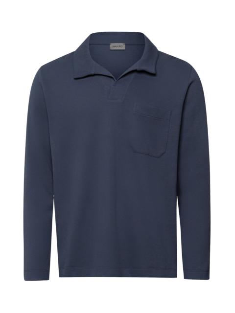 HANRO Travelwear Cotton Polo Collar Pullover