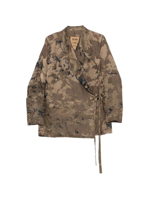 UMA WANG Khloe floral-print wrap jacket