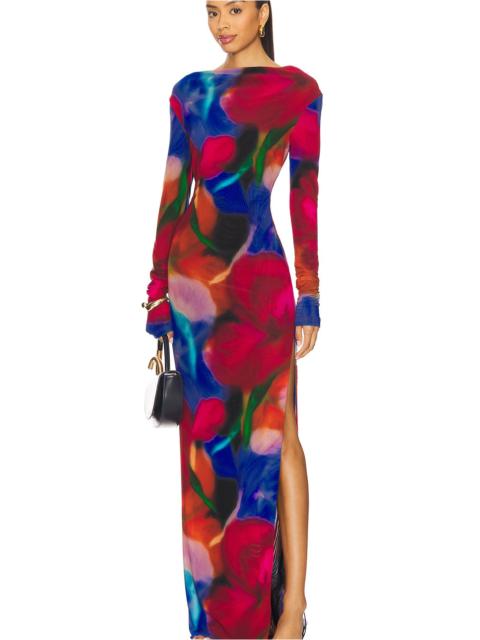 REBECCA VALLANCE Cabaret Roses Maxi Dress