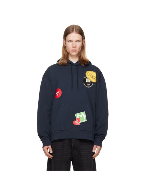 MM6 Maison Margiela Navy Cotton Hoodie