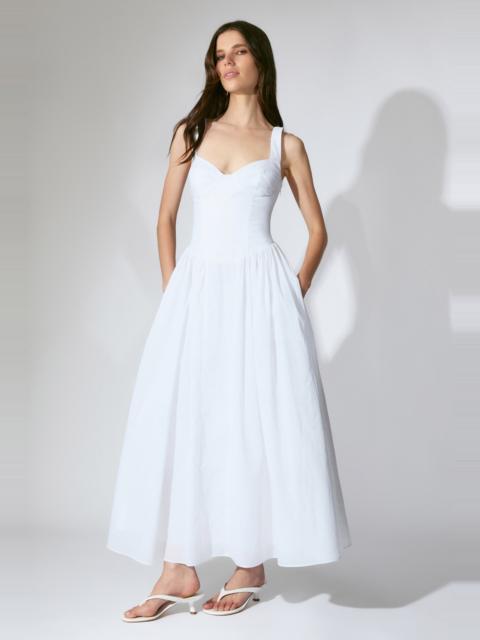 BARDOT Theodora Cotton Maxi Dress In Orchid White