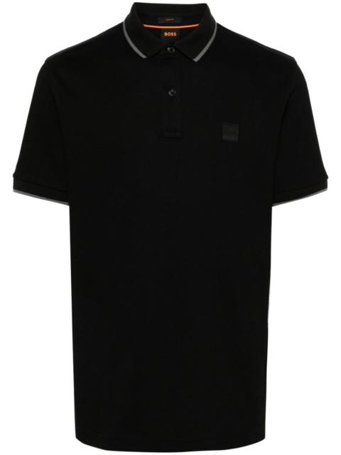 BOSS logo-appliquÃ© polo shirt