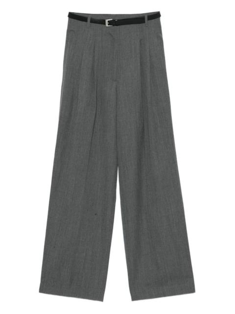 JUUN.J belted pleated trousers