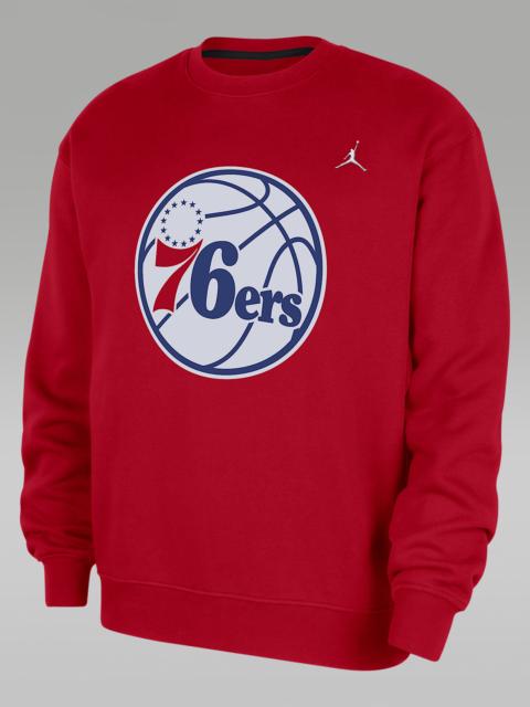 Jordan Philadelphia 76ers Statement Essentials Men's Jordan NBA Fleece Crew-Neck Sweatshirt
