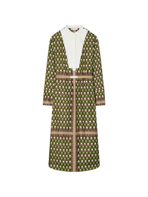 TORY BURCH silk shirt dress