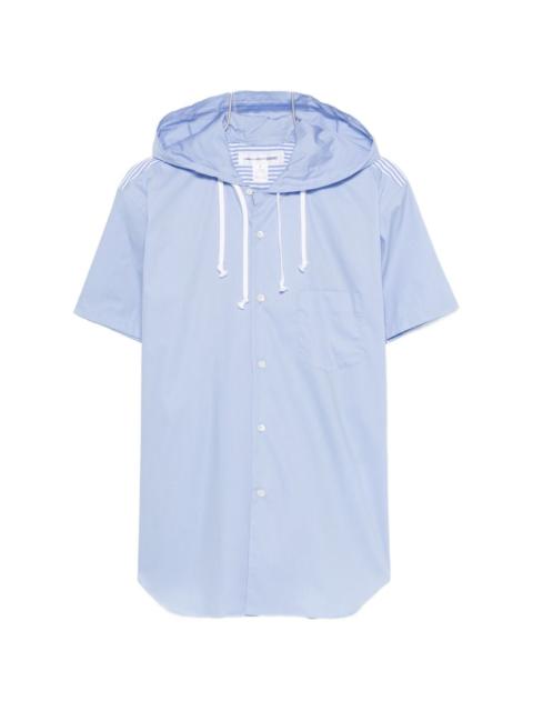 Comme des Garçons SHIRT hooded stripe-pattern shirt