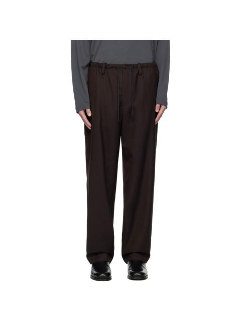 Dries Van Noten Brown Drawstring Trousers