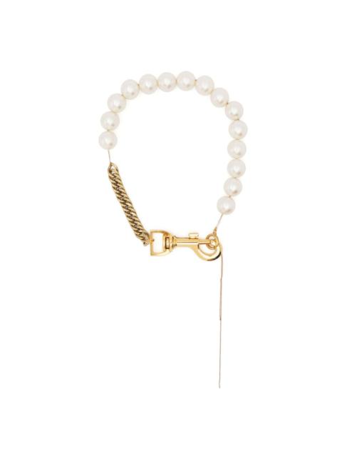 sacai pearl chain-link necklace