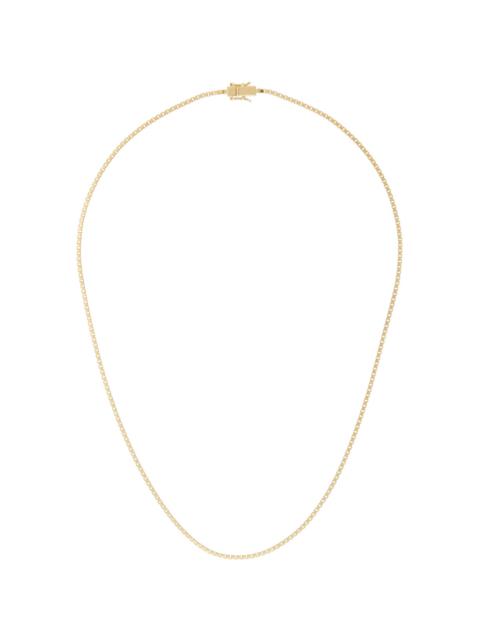 TOM WOOD Gold Square Chain Necklace