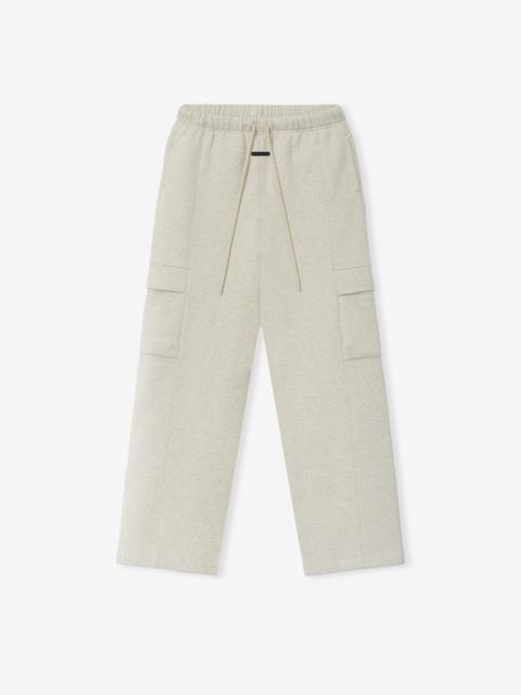 ESSENTIALS Womens Fleece Cargo Relaxed Sweatpant