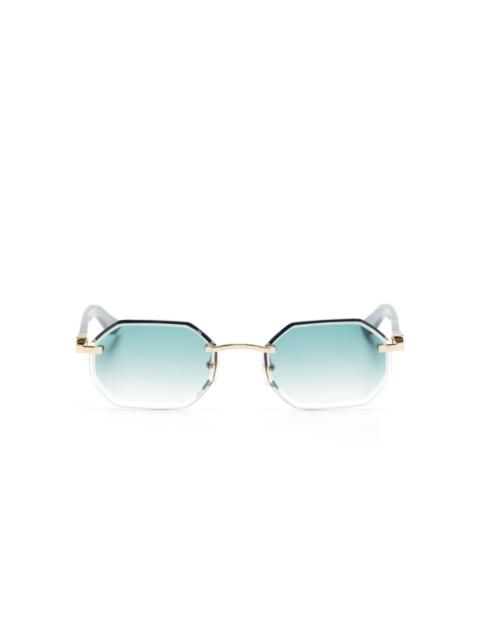 Cartier gradient-lenses metal sunglasses