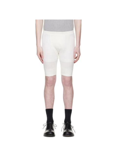 Dries Van Noten Off-White Pointelle Shorts