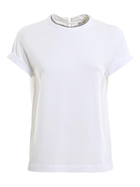 rolled-sleeve T-shirt
