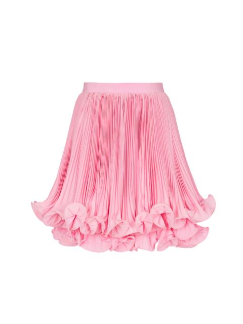 Balmain Pleated skirt with ruffles