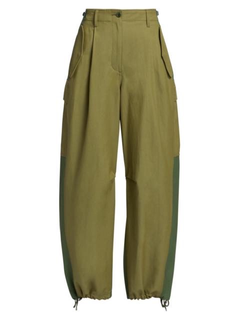 3.1 Phillip Lim Women's Colorblocked Utility Cargo Pants - Olive Pine