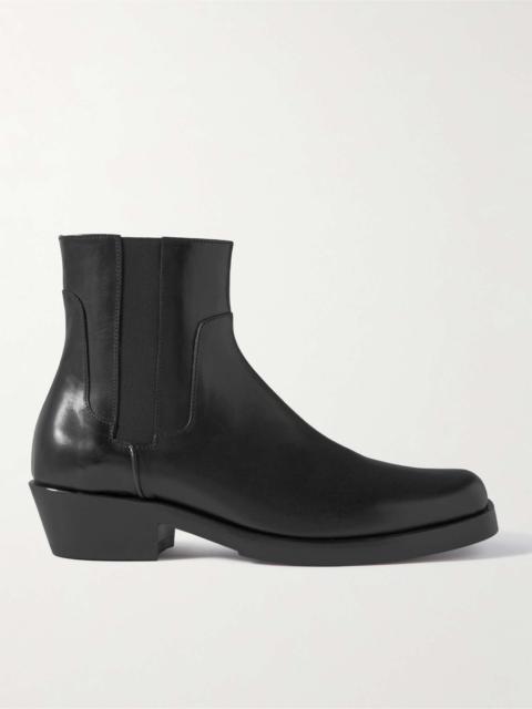 Raf Simons Leather Western Boots