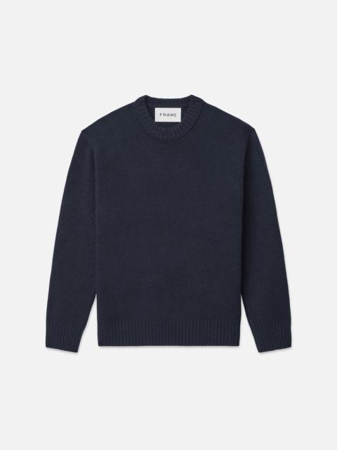 FRAME The Cashmere Crewneck Sweater in Navy