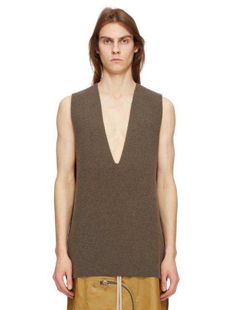 Rick Owens V-neck knitted vest