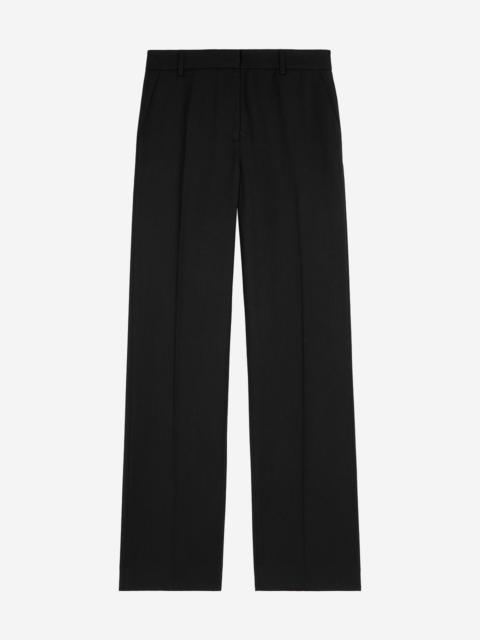 The Kooples WIDE-LEG BLACK WOOL PANTS
