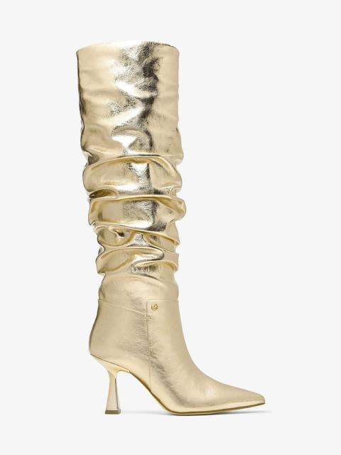 MICHAEL KORS Amali Crackled Metallic Boot