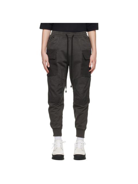 The Viridi-anne Gray Dyed Cargo Pants