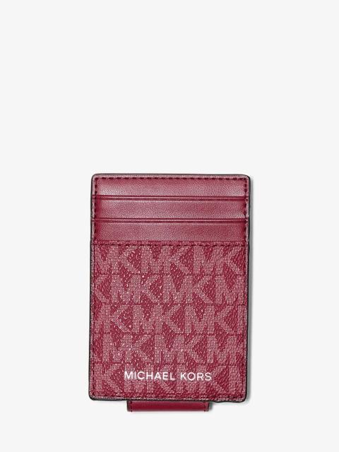 MICHAEL KORS Cooper Signature Logo Money Clip Card Case