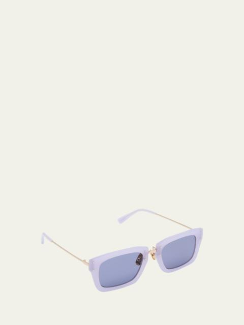 Les Lunettes Soli Acetate Rectangle Sunglasses