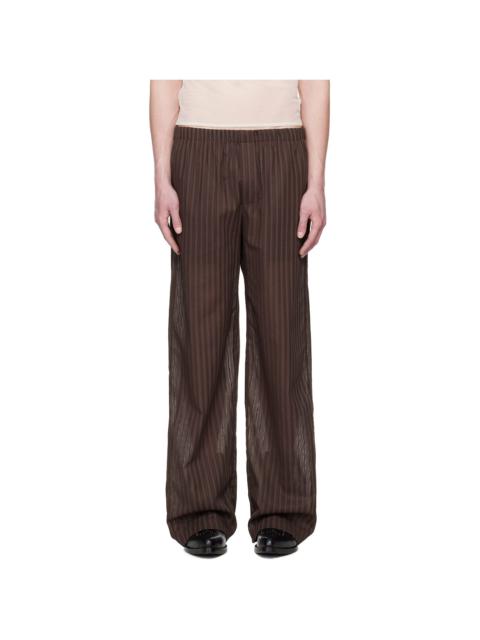 LUDOVIC DE SAINT SERNIN Brown Boxer Trousers