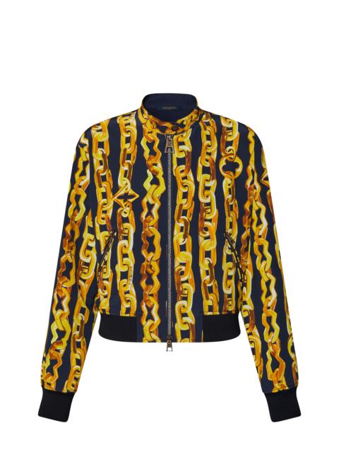 Louis Vuitton Chain Print Bomber Jacket