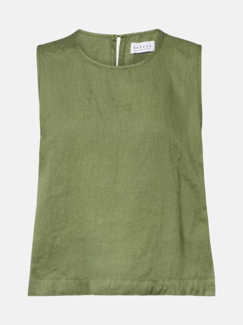 velvet Maxine linen top