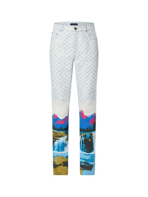 Louis Vuitton Landscape Regular Fit Denim Pants