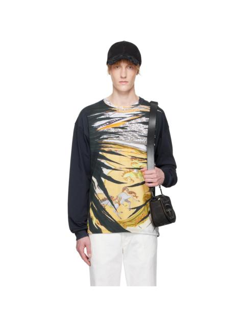 Diesel Black & Yellow T-Boxt-Ls-R2 T-shirt