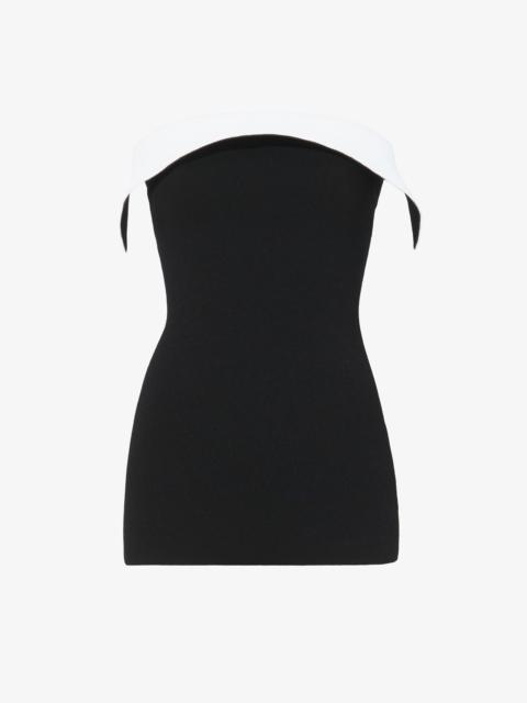 Proenza Schouler Textured Viscose Strapless Knit Top