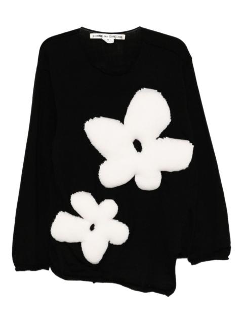 Comme Des Garçons stuffed-flower jumper