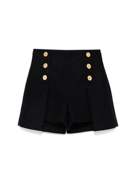 pleated tailored short