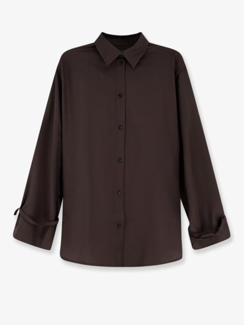 Tie-Cuff Wool Shirt