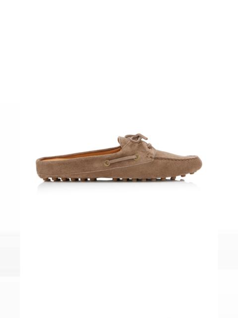 Tod's Suede Loafer Mules brown