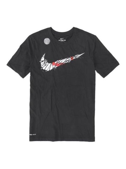 Nike Nike Dri-Fit Big Swoosh Basketball s T Men's Black BQ3658-010